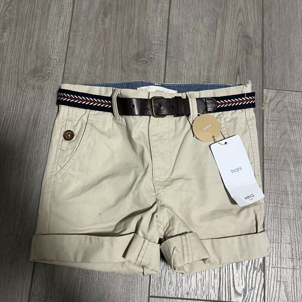 4/$10 NEW - Mango MNG - Khaki Bermuda Shorts - 3/4 Years NWT